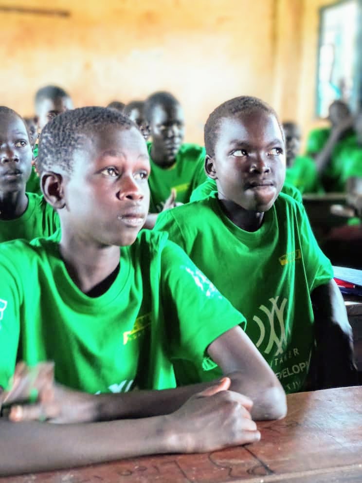 Youths in school in Kiryandongo Refugee Settlement