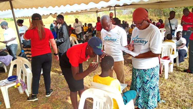 Youth being treating on World Hearing Day