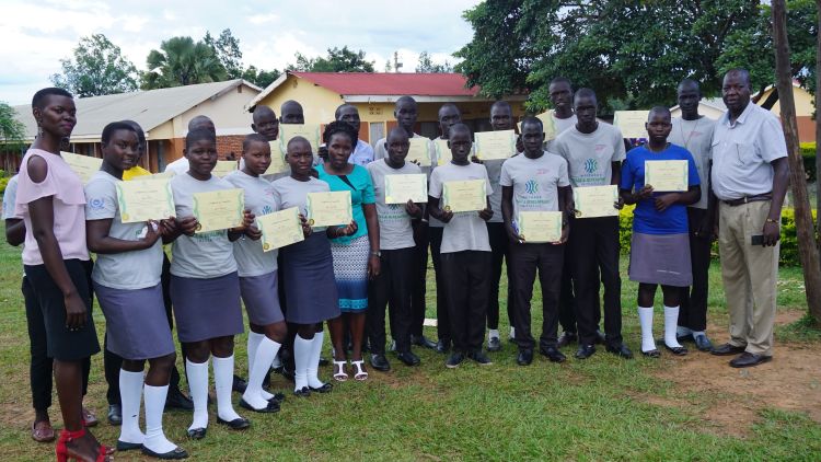 Graduates of the Conflict Resolution Education Program in Acholi