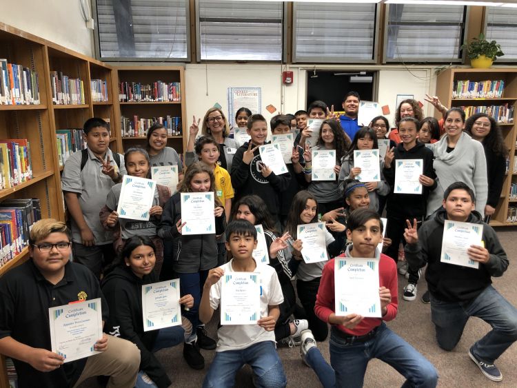 Middle school students graduate from WPDI's Domestic Harmonizer Program