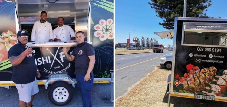 Maruwaan's business, Cape Town's first mobile sushi truck
