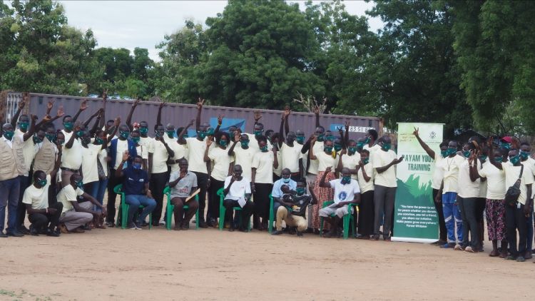 Local Youth in training with WPDI in South Sudan