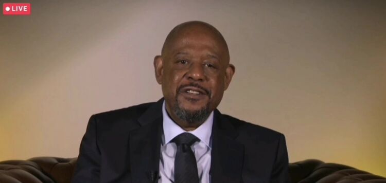 Forest Whitaker receiving the Robert Redford Award for Engaged Artists