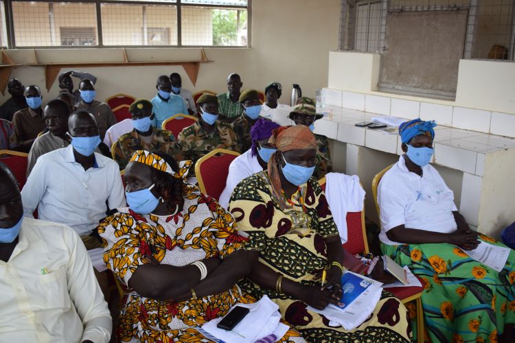 Community in South Sudan come together for a Peace Forum lead by WPDI