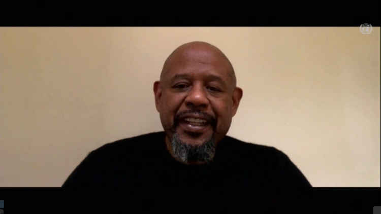 Forest Whitaker talking at the 25th Anniversary of the Children and Armed Conflict Mandate
