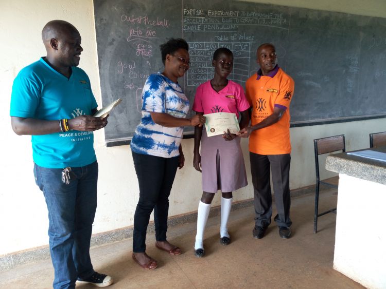 Youth and teachers graduation from WPDI's Conflict Resolution Education