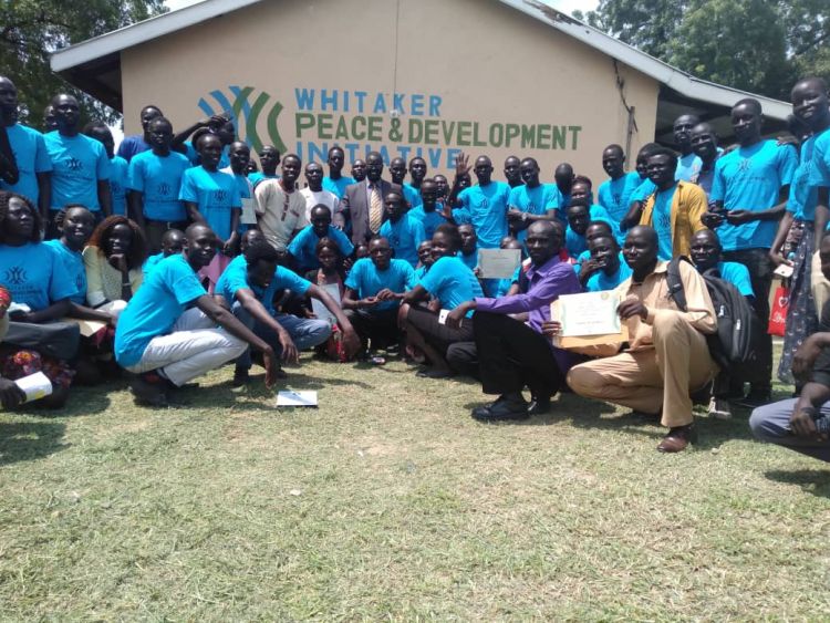 Youth graduating from WPDI training