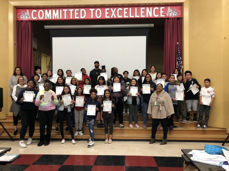 Young middle school students graduate from WPDI's Domestic Harmonizer Program