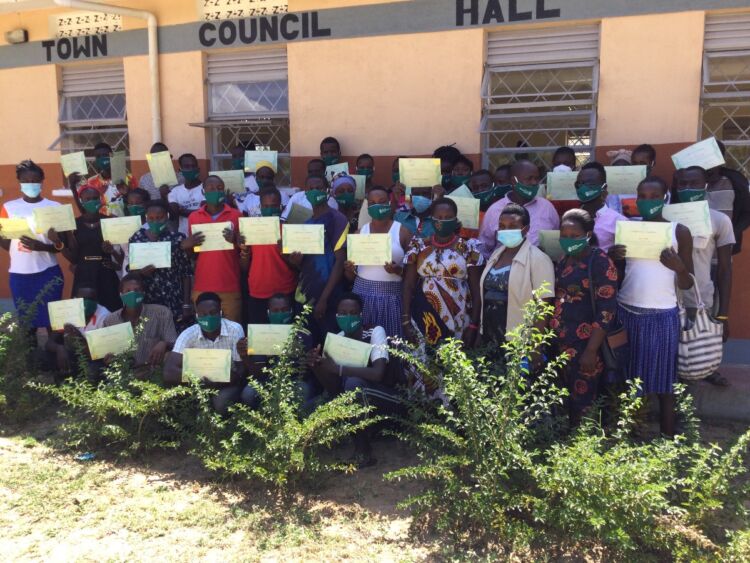 Youth in Karamoja graduate from WPDI's Civic and Vocational trainings