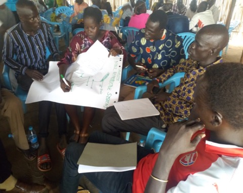 Designing business plan at the 5-day workshop