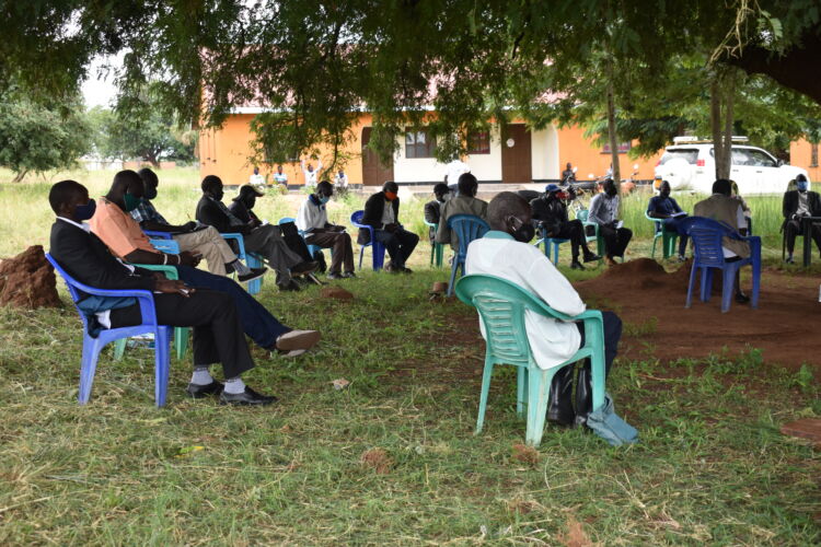 Community members in Uganda's Karamoja sub region come together for Community Dialogues