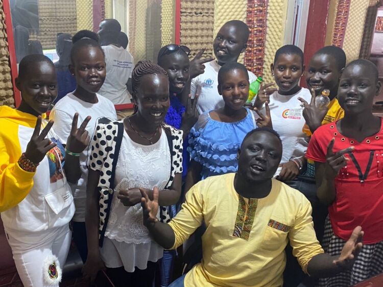 WPDI Youth promote Women's Rights on a South Sudanese radio station