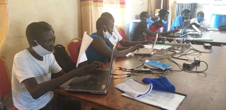 Youth in South Sudan training in WPDI