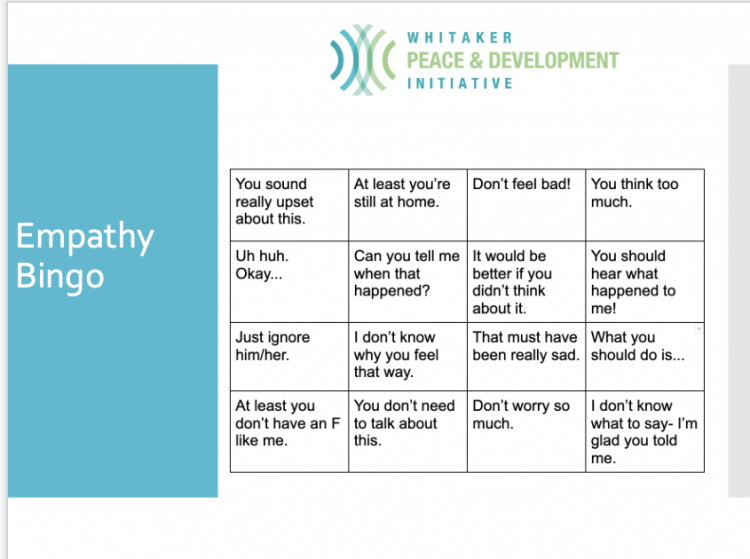 A game from WPDI to help students in distance learning