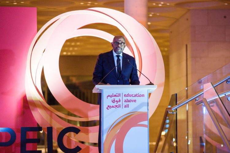 Forest Whitaker at the World Innovation Summit for Education in Doha, Qatar