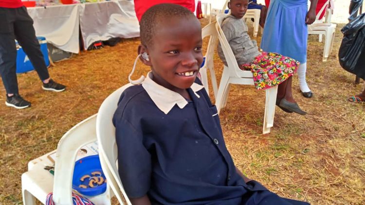 Young child receive treatment
