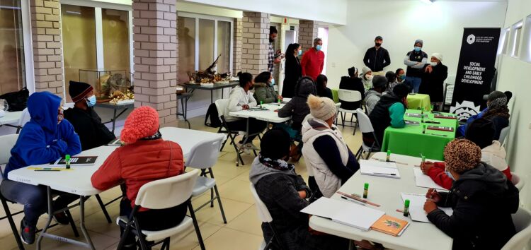 Youth in Cape Town, South Africa learning about Business and Entrepreneurship from WPDI