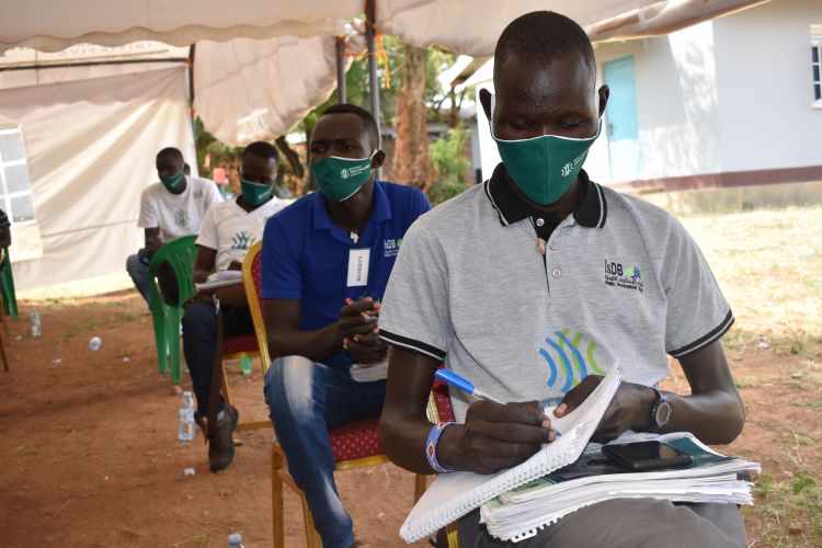 Youths learning in Karamoja, Uganda to become WPDI Youth Peacemakers