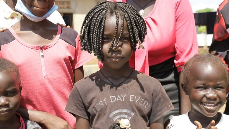 A refugee child in Uganda