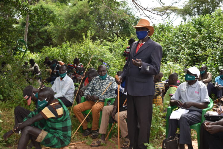 Community Dialogues being held in Karamoja, Uganda