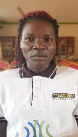 Vicky, a WPDI youth peacemaker in the Kiryandongo Refugee Settlement