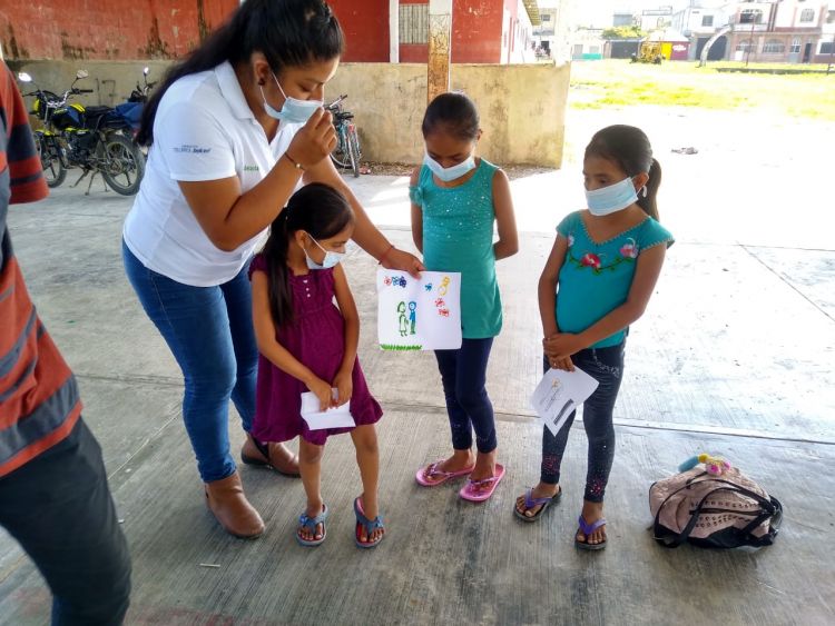 WPDI Youth Peacemakers teaching children in school about Conflict Resolution Education