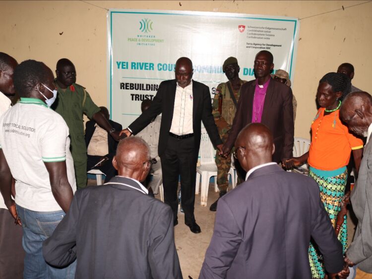 WPDI holding a Community Dialogue in South Sudan's Yei River County